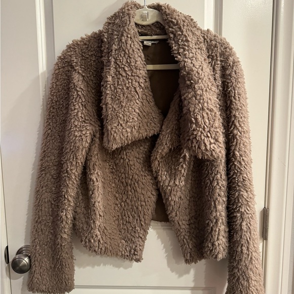 BOHO BROWN SHERPA FLUFFY WINTER SWEATER FLAVLUX Retro Medium - Picture 2 of 5